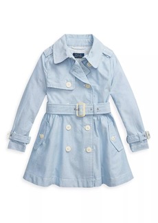 Ralph Lauren: Polo Little Girl's Cotton Trench Coat