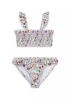 Ralph Lauren: Polo Little Girl's Floral Ruffle-Trimmed Two-Piece Swimsuit
