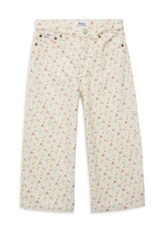Ralph Lauren: Polo Little Girl's Floral Wide Leg Jeans