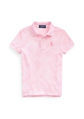 Ralph Lauren: Polo Little Girls Pink Pony Tie-Dye Mesh Polo Shirt