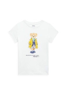 Ralph Lauren: Polo Little Girl's Polo Bear Crewneck T-Shirt