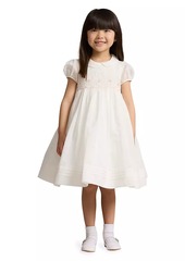 Ralph Lauren: Polo Little Girl's Smocked Silk-Blend Dress