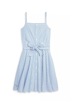 Ralph Lauren: Polo Little Girl's Striped Cotton A-Line Dress
