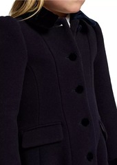 Ralph Lauren: Polo Little Girl's Velvet-Trimmed Wool Princess Coat