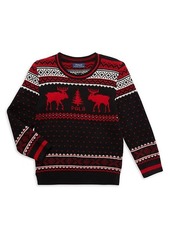 Ralph Lauren: Polo Little Kid's Moose Wool-Blend Sweater