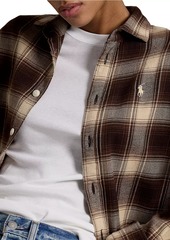 Ralph Lauren: Polo Logo Check Cotton Shirt