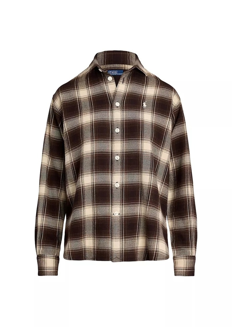 Ralph Lauren: Polo Logo Check Cotton Shirt