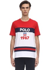 Ralph Lauren Polo Logo Color Block Cotton Jersey T-shirt