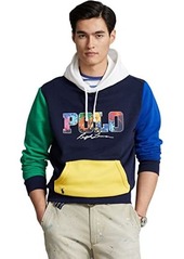 Ralph Lauren Polo Logo Color-Blocked Fleece Hoodie