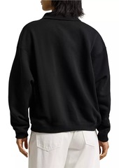 Ralph Lauren: Polo Logo Cotton-Blend Fleece Polo Sweater