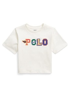 Ralph Lauren: Polo Logo Cotton Jersey Boxy Tee (Little Kids)