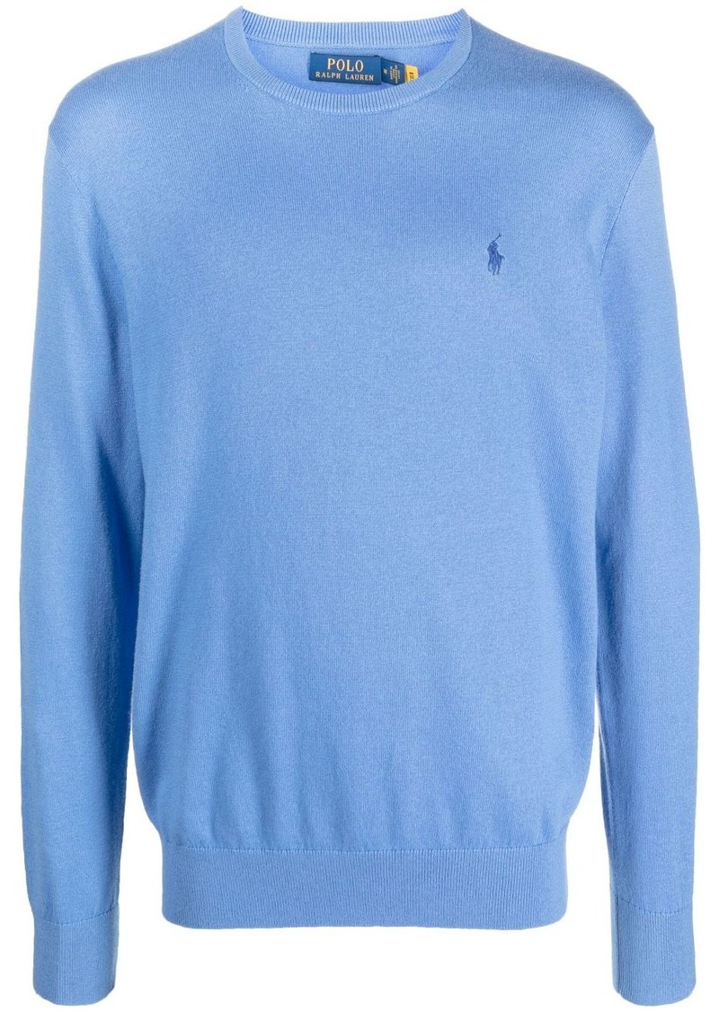 Ralph Lauren Polo logo-embroidered cotton-blend jumper