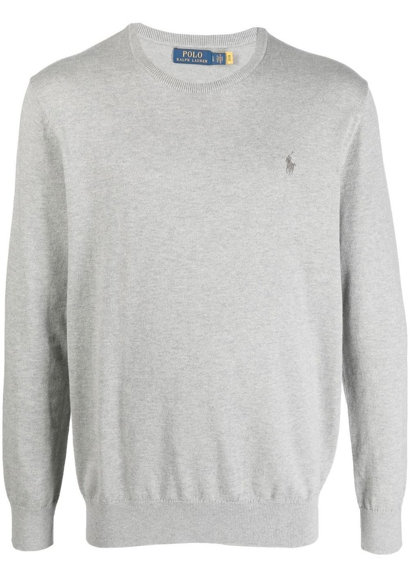 Ralph Lauren Polo logo-embroidered cotton-cashmere jumper