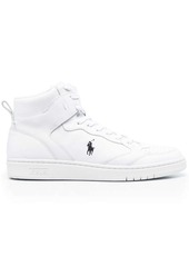 Ralph Lauren Polo logo-embroidered high-top sneakers