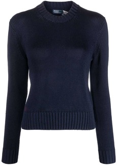 Ralph Lauren: Polo logo-embroidered knitted jumper