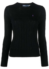 Ralph Lauren: Polo logo-embroidered cable-knit sweater