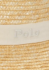 Ralph Lauren: Polo Logo-Embroidered Straw Sun Hat