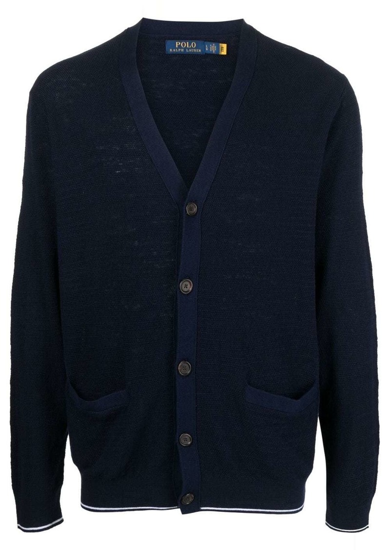 Ralph Lauren Polo logo-embroidered V-neck cardigan