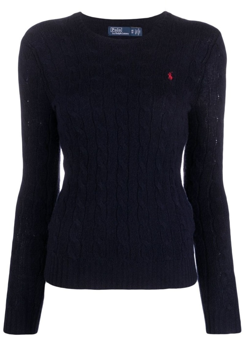 Ralph Lauren: Polo logo-embroidered wool-cashmere jumper