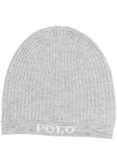 Ralph Lauren: Polo logo-intarsia rib-knit beanie