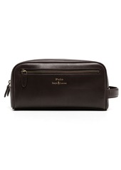 Ralph Lauren Polo logo-lettering medium wash bag