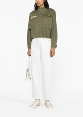 Ralph Lauren: Polo logo-patch cropped jacket