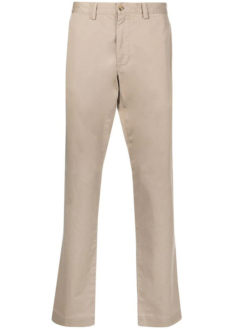 Ralph Lauren Polo logo-patch straight-leg trousers