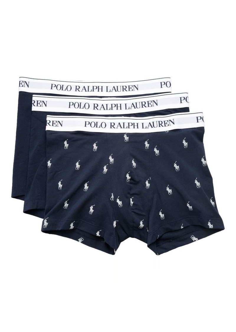 Ralph Lauren Polo logo-print boxer set