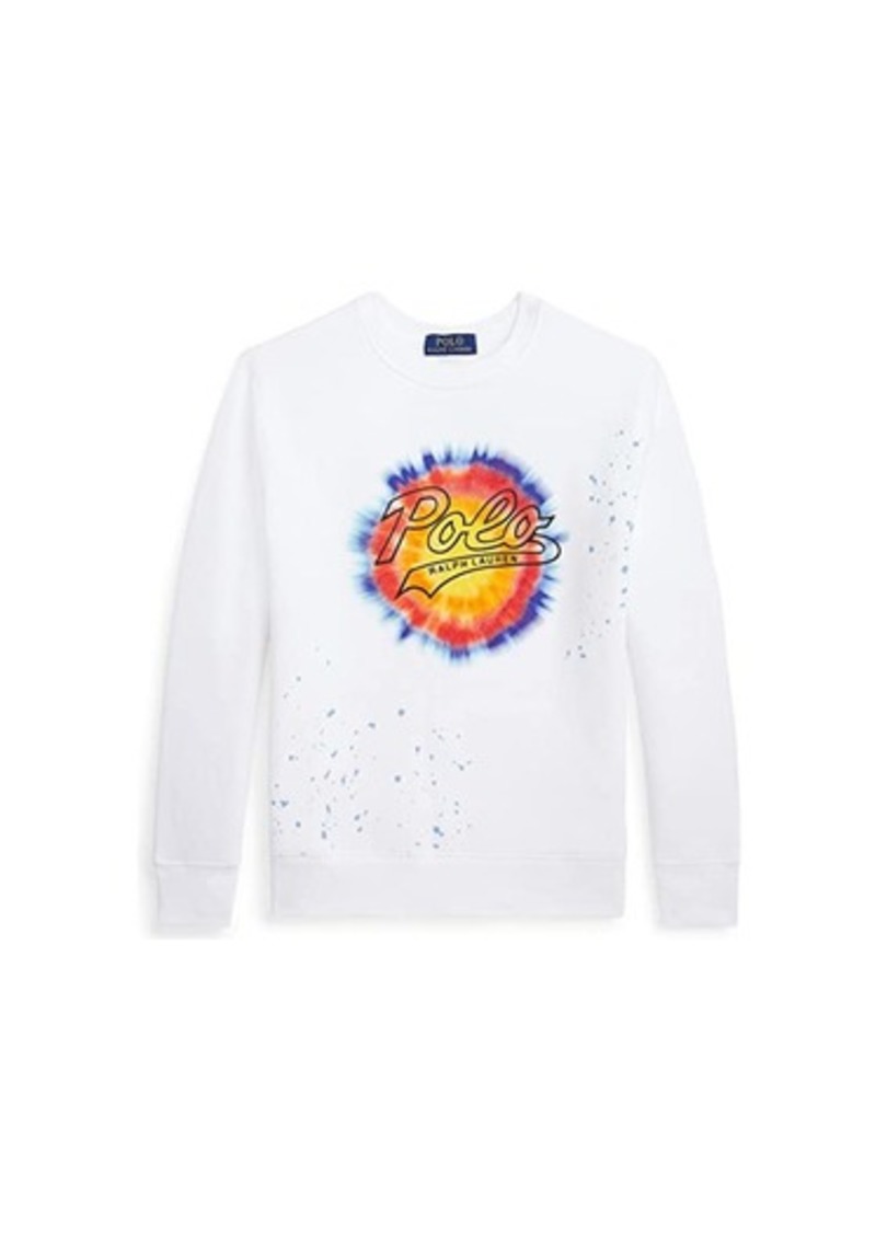 Ralph Lauren: Polo Logo Tie-Dye Print Fleece Sweatshirt (Big Kids)