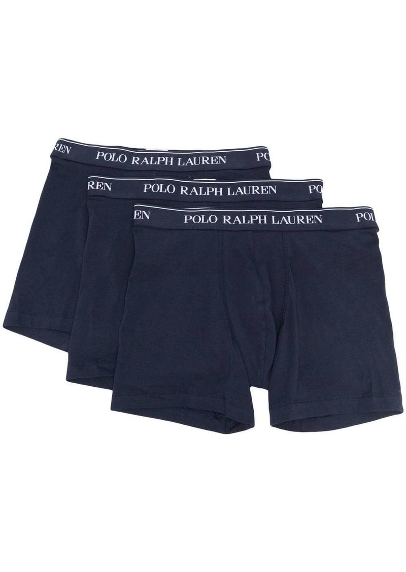 Ralph Lauren Polo logo waistband boxer briefs 3 pack