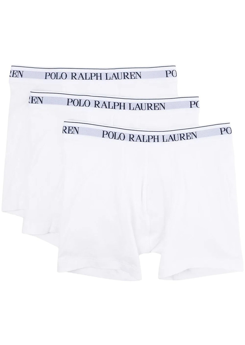 Ralph Lauren Polo logo waistband boxer briefs (set of three)