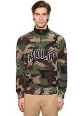 Ralph Lauren Polo Logo Zip-up Camo Print Techno Sweatshirt