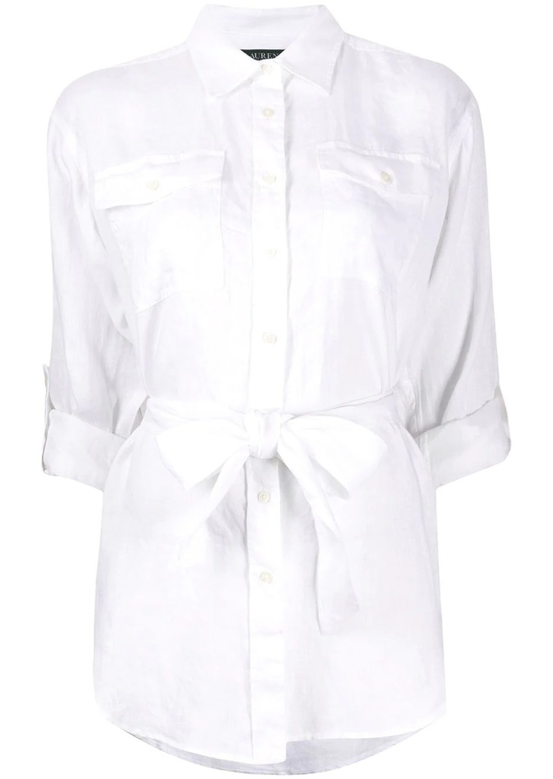 Ralph Lauren long sleeve belted shirt