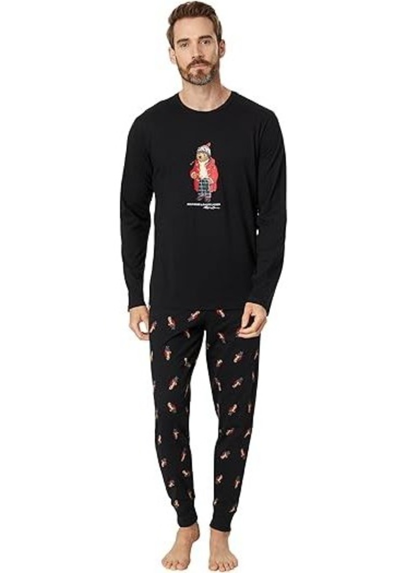 Ralph Lauren Polo Long Sleeve Pajama Top and Joggers