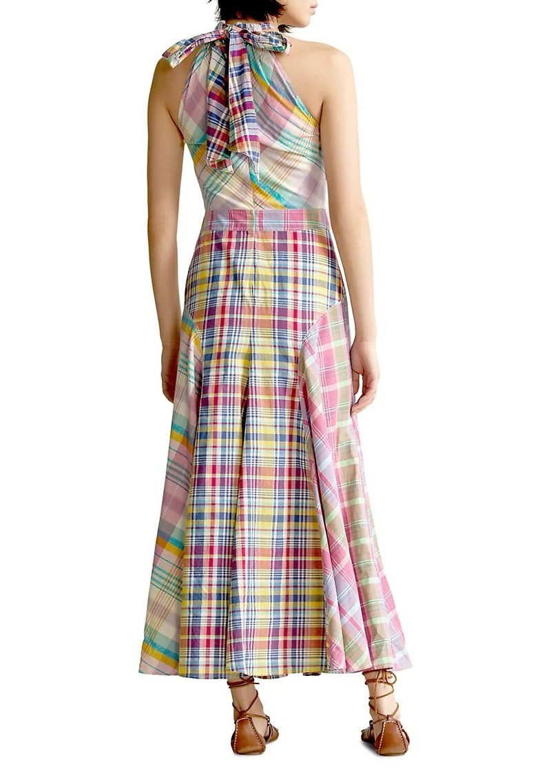 madras halter dress