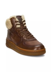 Ralph Lauren Polo Masters Mid-Top Shearling Sneakers