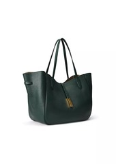 Ralph Lauren: Polo Medium Polo ID Leather Tote Bag