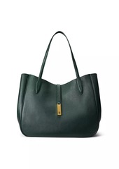 Ralph Lauren: Polo Medium Polo ID Leather Tote Bag