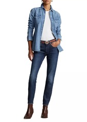 Ralph Lauren: Polo Mid-Rise Ankle Skinny Jeans