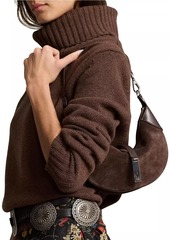 Ralph Lauren: Polo Mini Polo ID Suede Shoulder Bag