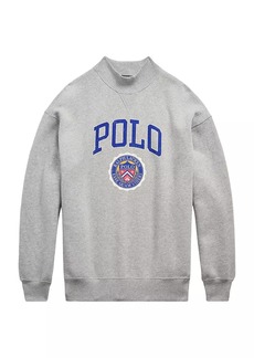 Ralph Lauren: Polo Mock Turtleneck Crest Logo Sweatshirt