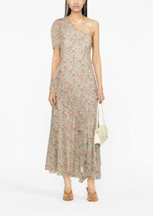 Ralph Lauren: Polo one-shoulder floral-print maxi dress
