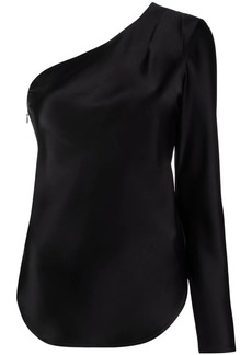 Ralph Lauren: Polo one-shoulder satin blouse