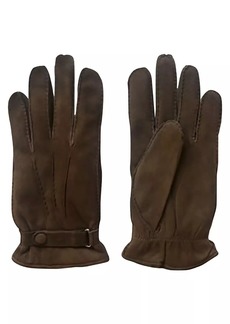 Ralph Lauren Polo Original Label Cashmere-Lined Suede Gloves