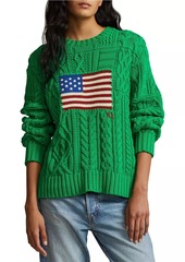 Ralph Lauren: Polo Oversized Flag Cotton Sweater