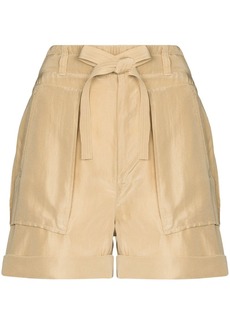 Ralph Lauren: Polo paperbag-waist silk shorts