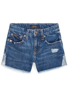 Ralph Lauren: Polo Patchwork Cotton Denim Shorts (Toddler)