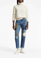 Ralph Lauren: Polo patchwork-design cropped jeans