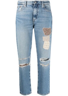Ralph Lauren: Polo patchwork mid-rise jeans