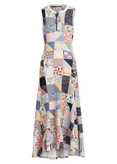 Ralph Lauren: Polo Patchwork Rib-Knit Maxi Dress
